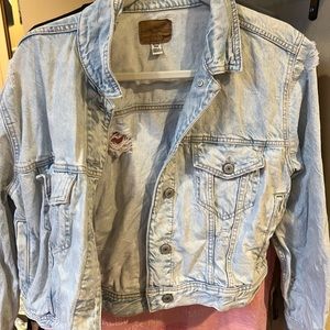 Cropped American Eagle Denim Jacket